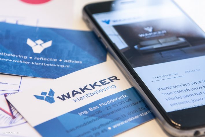 Wakker Klantbeleving, website en visitekaarten