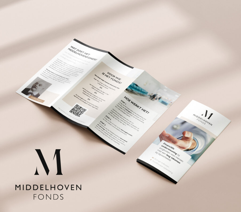 Logo en folder Middelhovenfonds