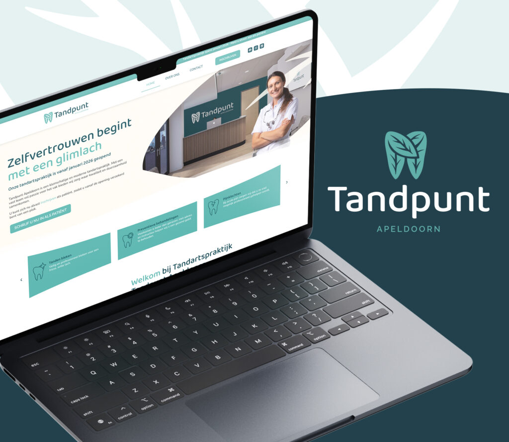 Huisstijl, website, flyers Tandpunt Apeldoorn